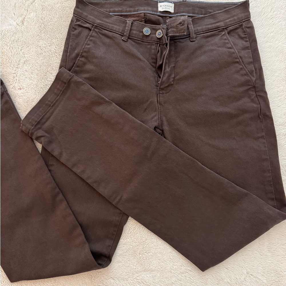 Classic Men's Dark Brown Chinos